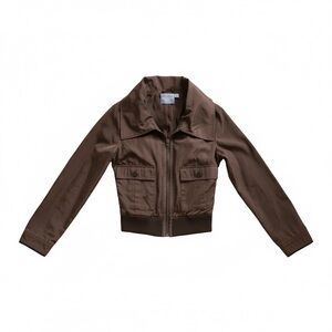 Simply Vera Wang Brown Bomber Jacket — Size Small